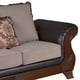 thumbnail image 3 of Sofa 3 Cpos Strauss Pu/Tela Chocolate, 3 of 5