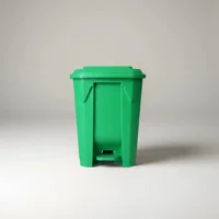 Recilock - Basurero 20 Lts Pedal Central - Verde Mod 20K