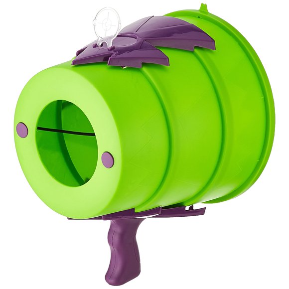 Juguete Airzooka Toysmith Blast, una bola de aire inofensiva, color verde