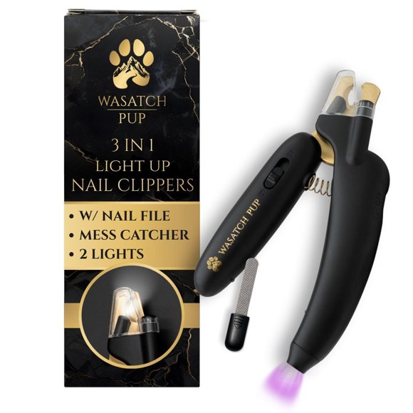 Cortaúñas Para Perros 3 En 1 Con Luz Led Y Luz Uv