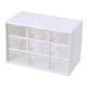 thumbnail image 2 of Caja De Cajones De Escritorio A Prueba De Polvo Para Joyería, Cosméticos, Hogar, Oficina, 9 Cuadrículas, Color Blanco, 2 of 5