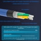 thumbnail image 2 of Cable de alimentación Moonsaudio 1 m 125 V 15 A 10 AWG de fibra de carbono, 2 of 8