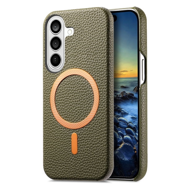 Funda FOXDOCK para Samsung Galaxy S26 Pro Magnética, protección contra caídas, con soporte y ranuras para tarjetas-verde