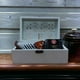 thumbnail image 4 of Caja para té de madera tallada blanca, 4 of 4