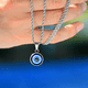 thumbnail image 4 of Collar Acero Tourbillon Con Amuleto Ojo Turco 50 cm, 4 of 7
