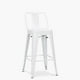 thumbnail image 2 of Taburete medio 66 Tolix Asiento metal c/resp Blanco, 2 of 5