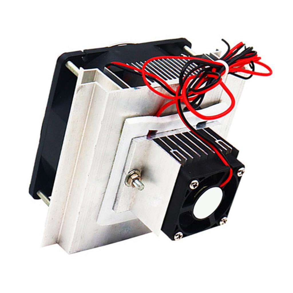 Ioensy - Mini Aire Acondicionado Diy Mini Refrigerador Con Ventilador Dc 12v Para Refrigeración De Espacios Pequeños