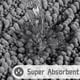 thumbnail image 4 of Alfombra de baño Yimobra Chenille Shaggy 60 x 40 cm gris, 4 of 8