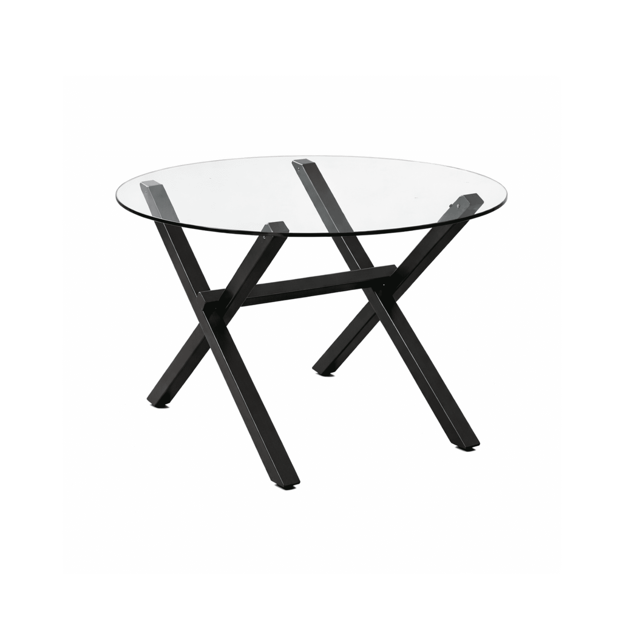 Habita2 Chile - Mesa De Vidrio Redonda X Black 120cm