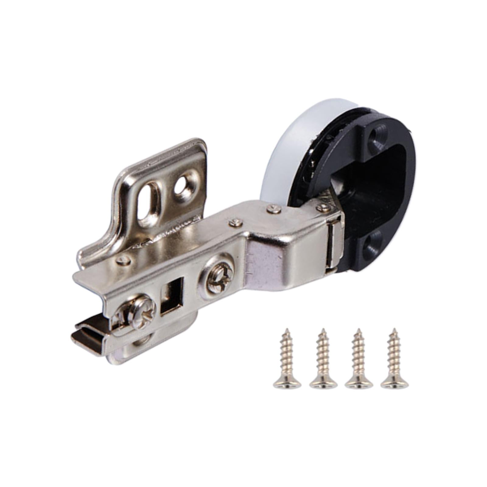 Magideal - De Puerta De Vidrio Para Armario De Cocina, Herrajes Para Gabinetes Para El Hogar, Fija De Acero, Tornillos De Copa De 35 Mm, , Curva Media