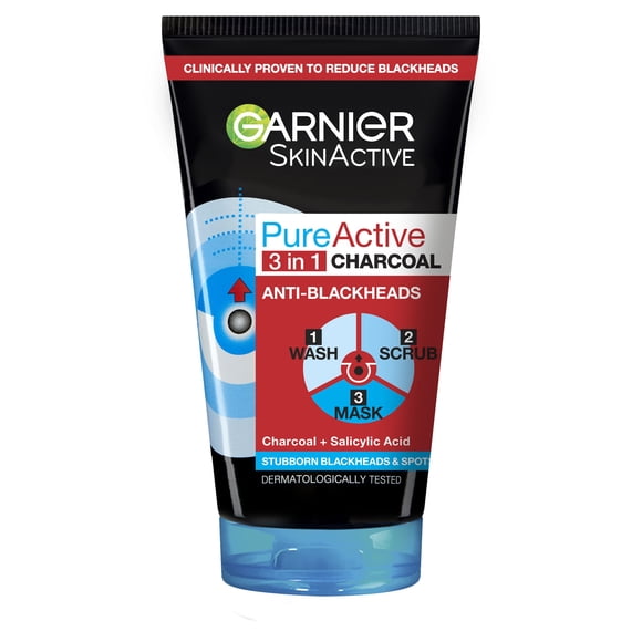 Mascarilla Tratante para la Piel Garnier Pure Active 3 en 1 Carbón 150 ml