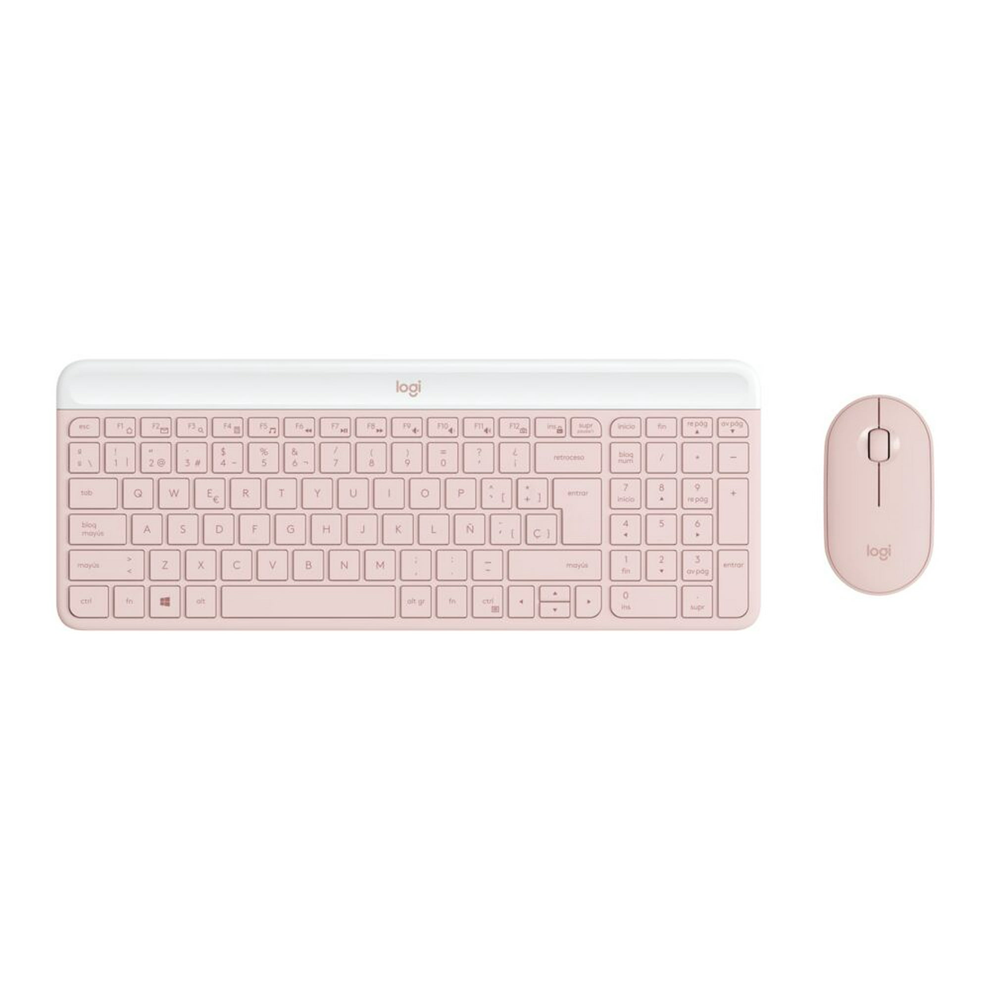 Logitech - Kit Teclado Y Mouse Mk470 Slim Rose