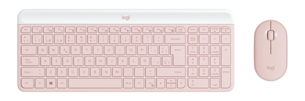 Logitech - Kit Teclado Y Mouse Mk470 Slim Rose