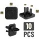 thumbnail image 2 of Cubiertas de seguridad para tomacorrientes Bates Choice, paquete de 10, negro, plástico ABS, 2 of 7