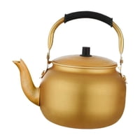 Magideal - Estufa De Gas De Aluminio Hervidor De Agua Ergonómico Hervidor De Agua Dorado Multifunción Ligero Hervidor De Té Para Acampar Al En , 3L A-3L