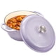 thumbnail image 1 of Cocotte de hierro fundido esmaltado Vivicreate de 6 cuartos, color morado, 1 of 7