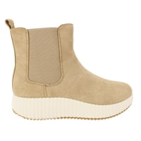 Botín Agua De Coco Elástico Camel