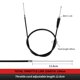thumbnail image 3 of Conjunto de acelerador NIBBI Twists con cable para pitbike SSR125, 3 of 7