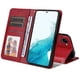 thumbnail image 4 of Funda Billetera para Samsung Galaxy S23 Plus con Porta Tarjetas y Soporte Ajustable Rojo, 4 of 5