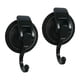 thumbnail image 2 of Ganchos De Ventosa De 2 Piezas Fáciles De Instalar Sin Taladrar Para Toalla De Baño Negro, 2 of 5