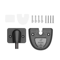 Magideal - Tope De Puerta A Prueba De Viento, Soporte De Puerta, Duradero Con Función De Bloqueo, Tope De Puerta Mecánico Anticolisión Para Oficina, Hogar Y Baño Negro