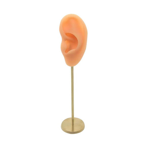Soporte De Exhibición De Pendientes, Modelo De Oído Humano, Soporte De Perno, Escaparate, Organizador De Joyas, Piel Normal Izquierda