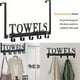 thumbnail image 4 of Maximize Your Space with Our Rustproof and Waterproof Over The Door Rack! Keep Your Bathroom, Bedroom, and Kitchen Organized with 5 Hooks and a Multifunctional Decorative Hanging Shelf. Easy to Instal, 4 of 5