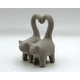 thumbnail image 3 of Figura decorativa gatitos con cola corazón, 3 of 3