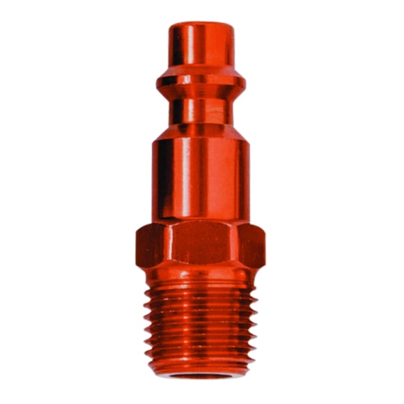 Enchufe Tru-Flate 12-224R 1/4 I/M Design x 1/4 MNPT rojo (paquete de 10)