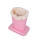 thumbnail image 3 of Paquete de 2 gafas de peluche forrado soporte de la caja de gafas protectoras para escritorios o mesas de noche (rosa), 3 of 3