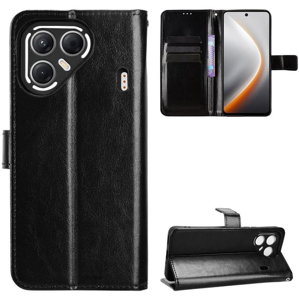 Funda tipo libro para Tecno Pova 7 5G, cartera todo‑en‑uno, funda multifuncional con tarjetero y correa de muñeca desmontable