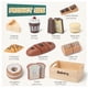 thumbnail image 2 of Juego de comida Kienvy Bakery de madera de Play Kitchen, 10 unidades, para niños, 2 of 7