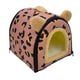 thumbnail image 4 of Casa Para Mascotas Plegable Camas Para Perros Convertibles Para Perros Pequeños Con Cojín Lavable Rojo 35x29x29cm, 4 of 5