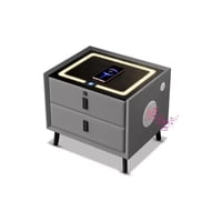 Inalambrica. - Velador Mesita De Noche Inteligente Con Carga Inalámbrica, Bocina Bluetooth