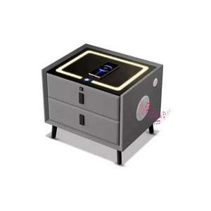 Inalambrica. - Velador Mesita De Noche Inteligente Con Carga Inalámbrica, Bocina Bluetooth