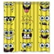 thumbnail image 1 of Cortina de ducha con cara sonriente de Bob Esponja, juego de cortinas de baño con ganchos, tamaño 66 x 72 pulgadas, 1 of 3