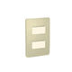 thumbnail image 1 of Interruptor Doble Dorado/bige Orion S713261234, 1 of 2