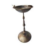 Magideal - Baño De Pájaros Para Jardín, Diseño De Base Redonda, Decoración Rústica, Alimentador De Pájaros Versátil, Decoración De Jardín Para Patio, Césped Al