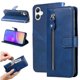 thumbnail image 4 of Funda tipo cartera para Samsung Galaxy A06 5G con bolsillo con cremallera y ranuras para tarjetas – Función de soporte Azul, 4 of 5
