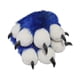 thumbnail image 1 of Guantes Fursuit Paws Furry Partial Cosplay Con Forma De Garra Esponjosa Azules, 1 of 3