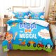 thumbnail image 5 of Blippi 3D Digital Printing Brushed Bedding Three-Piece Blippi, 5 of 5