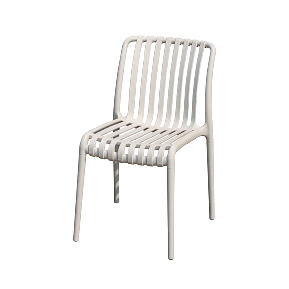 Pack 4 Sillas Terraza Stripes Crema 47x56x79cm