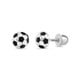 thumbnail image 1 of Aros de Pelota de Fútbol de Plata 925, 1 of 2