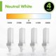 thumbnail image 3 of Bombilla CFL KOR 13W Pack de 4 unidades 3500K Base GX23-2, 3 of 7