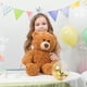 thumbnail image 2 of Peluche con forma de oso de peluche Tezituor, 18 pulgadas, color marrón, 2 of 9