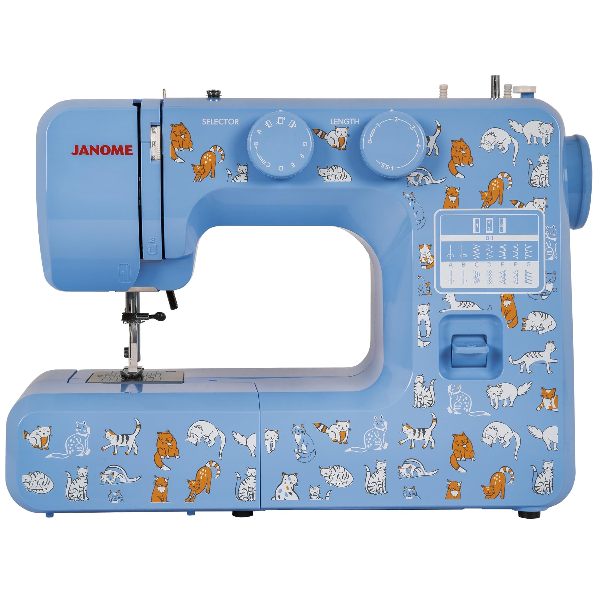 Máquina De Coser Janome Cat Fancy Fácil De Usar Para Principiantes