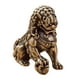 thumbnail image 2 of Estatua De León Chino De Latón, Figura De Mascota De Té, 1x1 Pulgadas, Para Colección De Mesa Auxiliar Izquierda, 2 of 3