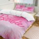 thumbnail image 1 of Barbie 3-Piece Bedding Set For Kids Boys Girls Adult Cartoon Warm Cute Fashion Holiday Present Gift, 1 of 3