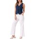thumbnail image 2 of INSPIRE CHIC Chaleco de Mujer sin Mangas con Botones, Escote en V, Regreso a Clases, Chaleco Corto, Azul Profundo XL, 2 of 6