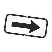 Magideal - Señal De Flecha, Señal Reflectante, Señal De Calle Para Guiar La Dirección De Las Carreteras, Señal De Símbolo De Flecha Para Interiores, Resistente A Negro